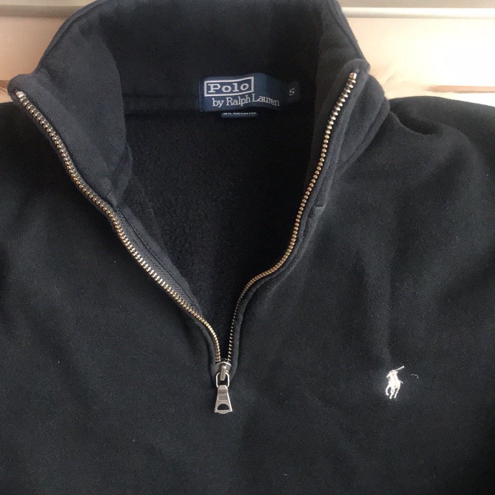 Polo Ralph Lauren black zip sweater small - Picture 2 of 5